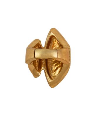 Women's The Overlap-Conchiglia Statement Ring - Antique Gold
