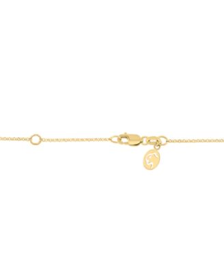Diamond (1/3 ct. t.w.) & Sapphire (1-1/20 ct. t.w.) Pendant Necklace in 14k Yellow Gold