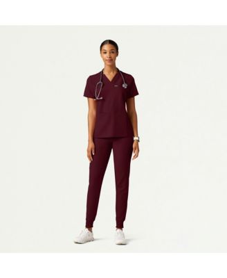 Petite Silex 6-Pocket Slim Mid-Rise Scrub Jogger