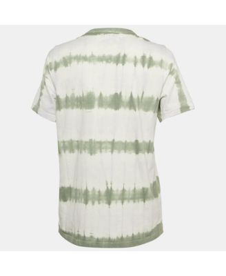Women's Etoile White/green Tie-Dye Cotton Dena T-Shirt