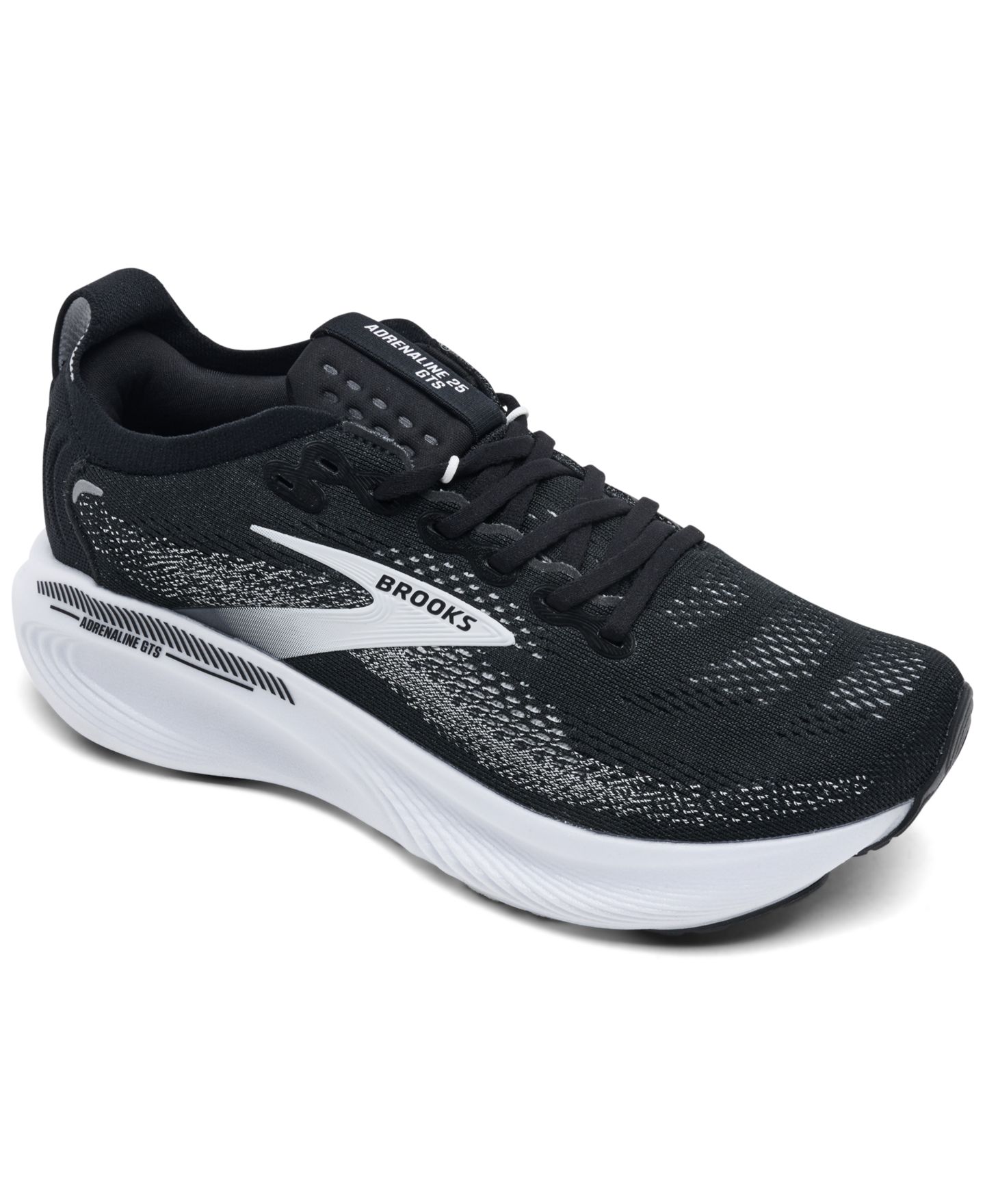 Женские кроссовки Brooks Adrenaline GTS 25 Running, цвет: Чёрный / Серый — фото 1