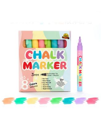 0.11" Macaron Liquid Chalk, Erasable Painting Graffiti Highlighter for Blackboard Writing and Painting