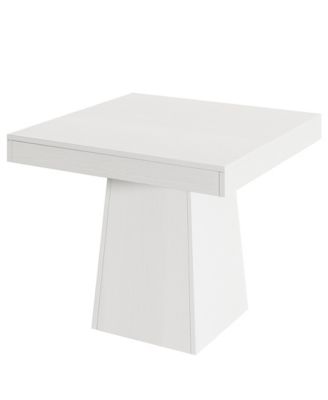 Square Dining Table for 4, 31.5-Inch Small Kitchen Table with Sturdy Pedestal Base, Farmhouse Dinner Table