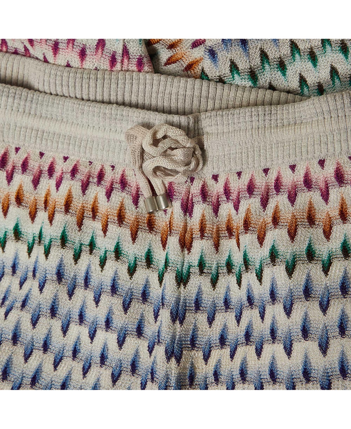 Pre-Owned Missoni Women's Grey Patterned Knit Jogger Pants