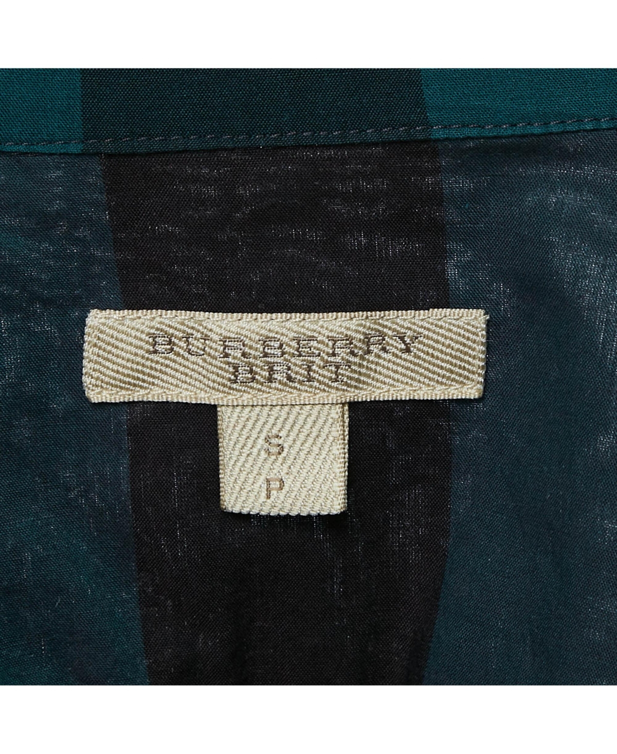 Pre-Owned Burberry Women's Brit Multicolor Nova Check Cotton Pleated Shirt