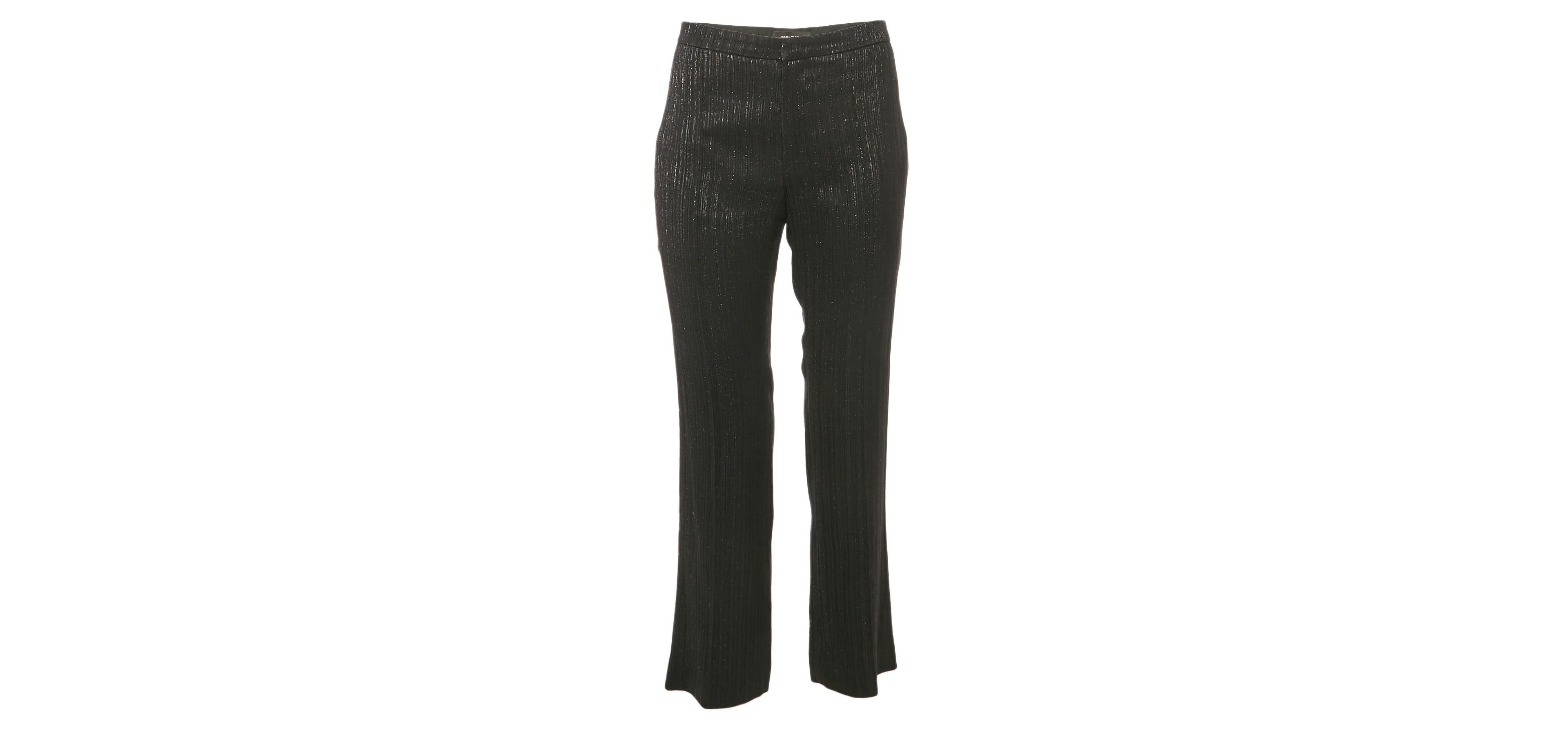 Pre-Owned Isabel Marant Women's Black Lurex Trousers