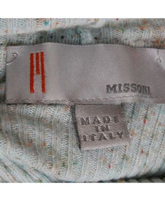 Women's Light Blue Rib Knit Turtle Neck Long Sleeve Sweater