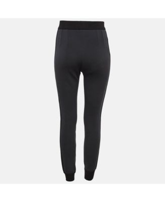 Women's Grey Side Stripe Nylon Knit Joggers S