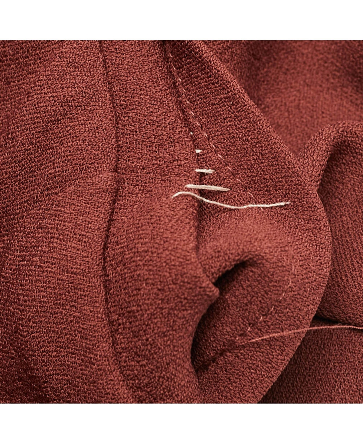 Pre-Owned Chloe Women's Brown Crepe Wide Leg Trousers