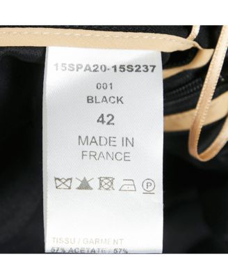 Women's Black Crepe Tie-Up Detail Trousers