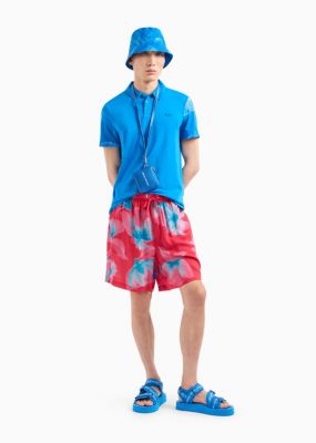 Men's Floral Polo Shirt