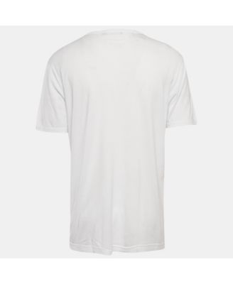 Men's White Jersey Crewneck T-Shirt