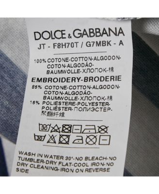 Men's Blue/white Striped Jersey Sleeveless T-Shirt