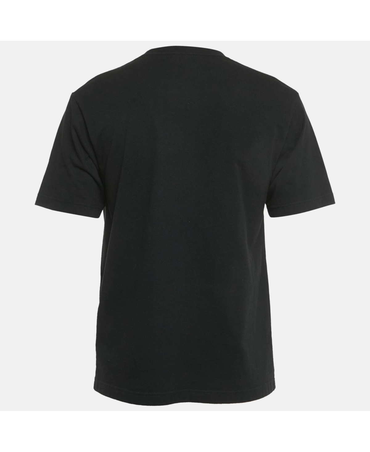 Pre-Owned Balenciaga Men's Black Logo Print Cotton Crewneck T-Shirt