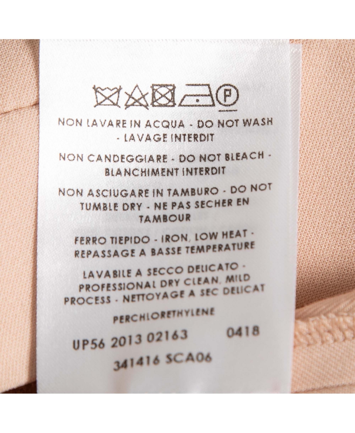 Pre-Owned Stella Mccartney Women's Light Pink Crepe Rib Knit Trimmed Pants