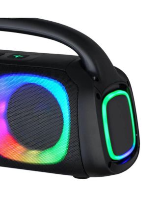 Portable Bluetooth Speaker with RGB Light Effects and Remote Control