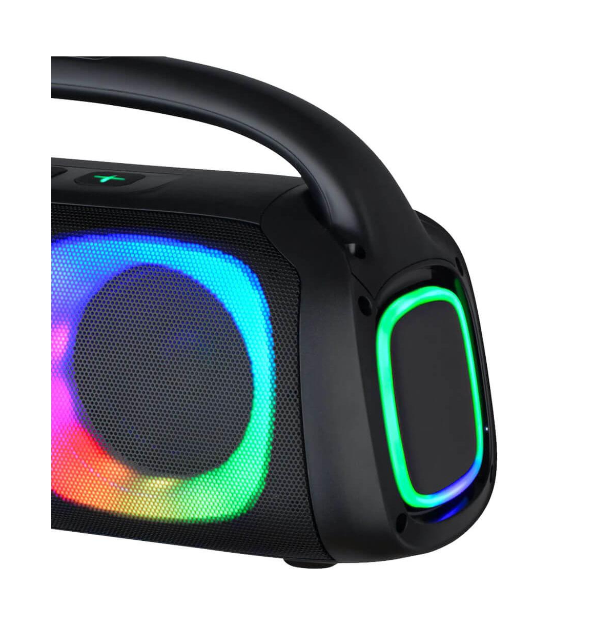 Portable Bluetooth Speaker with Rgb Light Effects and Remote Control