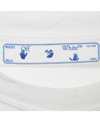Men's White Logo Embroidered Jersey T-Shirt