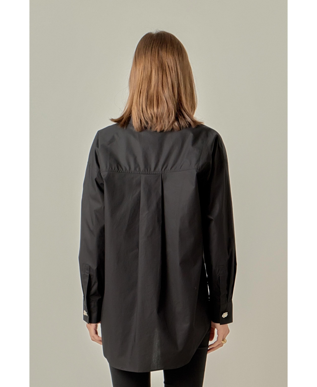 English Factory Women's Oversized Collared Shirt