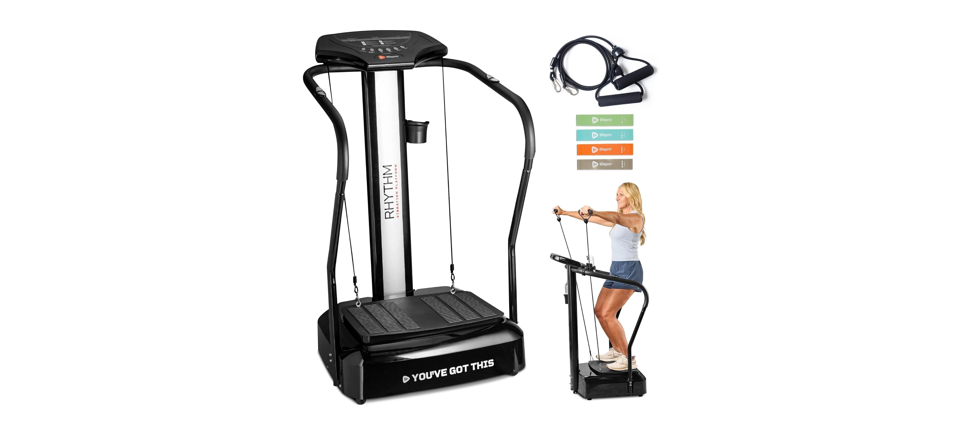 LifePro Vibration Plate with Handles – Exercise Machine for Balance, Lymphatic Drainage & More