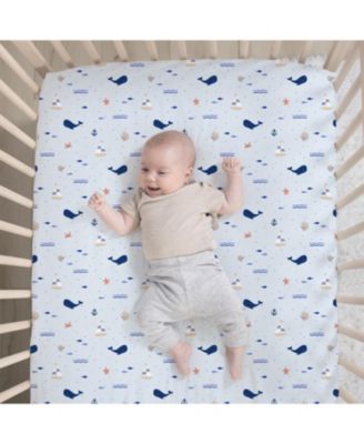 Crib Bedding Set for Baby Boys, Nautical Patch, 3 Pieces