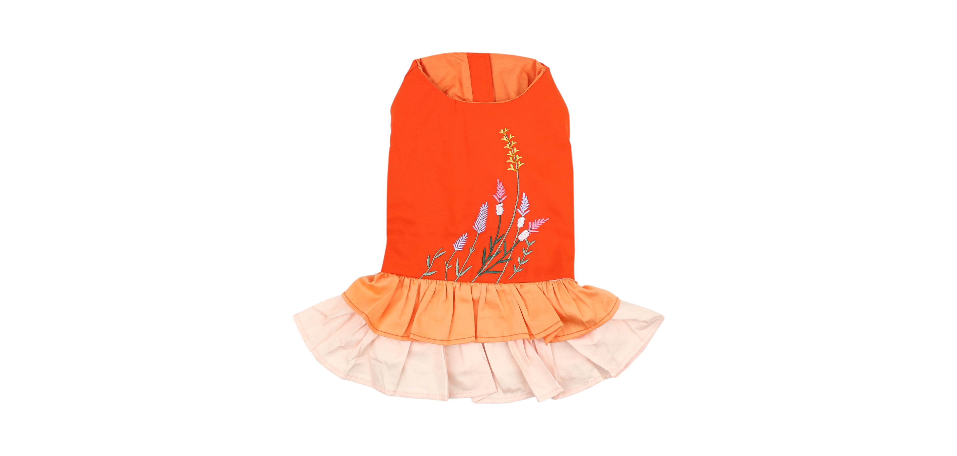 Parisian Pet Dress Color Block Garden