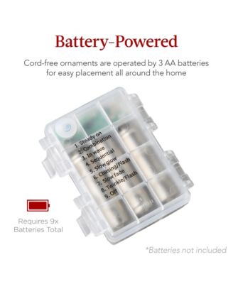 3-Piece Hanging Pop-Up Outdoor Christmas , LED Lights, 8 Light Functions