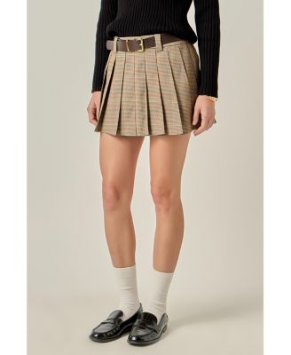 Women's Pleated Mini Skirt