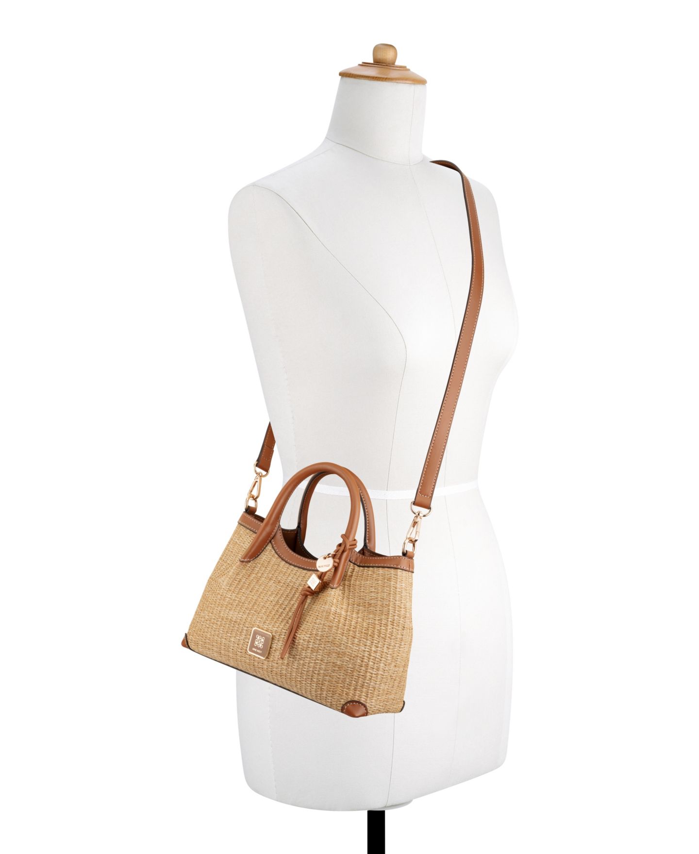 Женская сумка Nine West Sullivin Small Satchel, цвет: Натуральный — фото 5