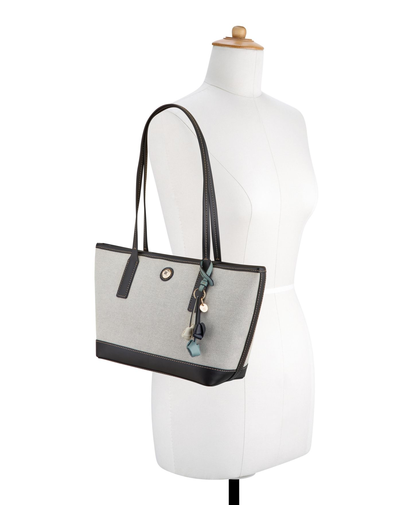 Женская сумка Nine West Talley Shopper, цвет: Натуральный чёрный — фото 5