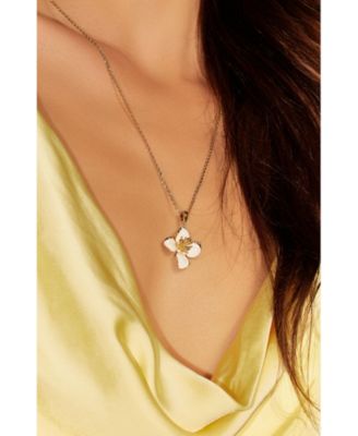 RC Iris Blossom Pendant Neckalce