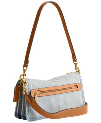 Tabby Medium Crystal Denim Shoulder Bag 26
