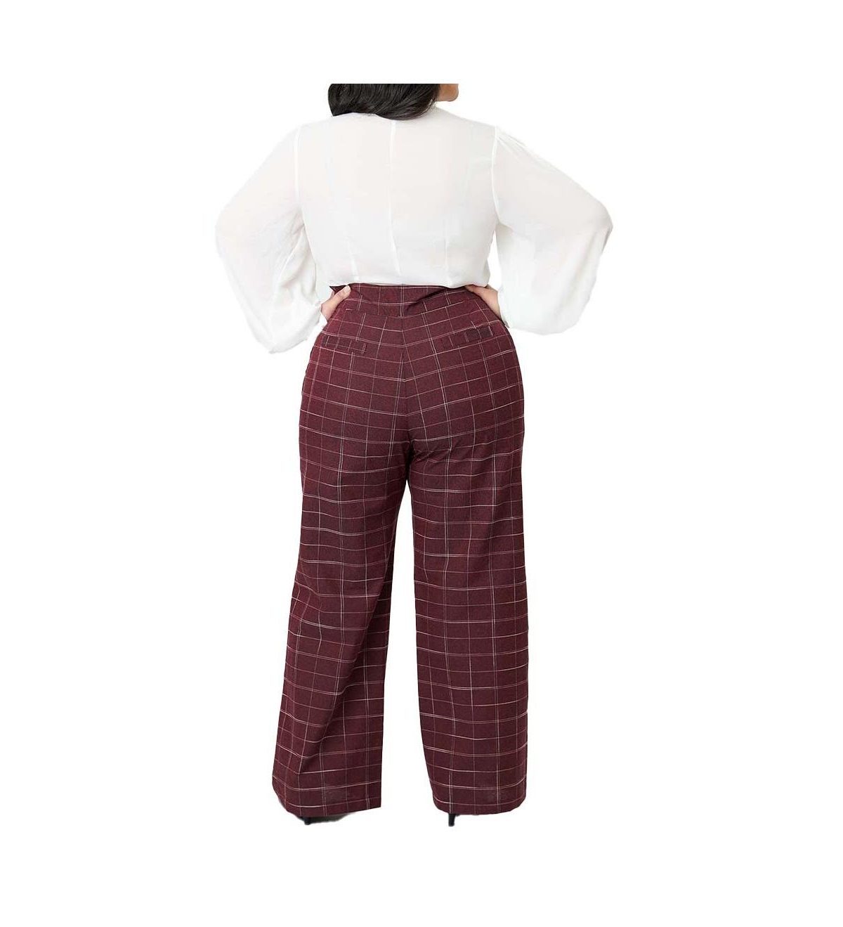 Unique Vintage Plus 1940s Ginger Wide Leg Pants
