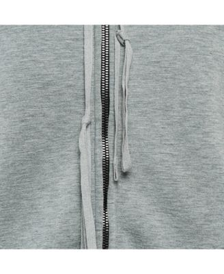 Men's Grey Neoprene Zip-Up Hoodie