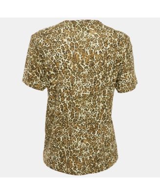 Women's Leopard Print Cotton Zewel T-Shirt