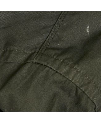 Men's Black Cotton Logo Trimmed Button Front Shirt