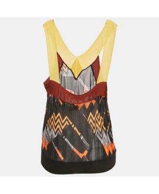 Women's Zig Zag Knit Sleeveless Top