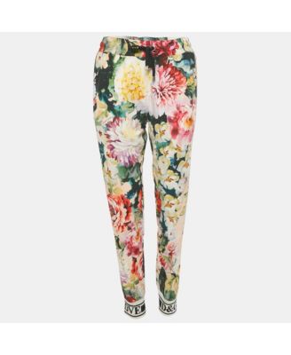 Women's Multicolor Floral Print Crepe La Moda&eacute Bellezza Pants