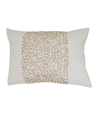 Beaded Band Decorative Pillow Cover, 14" x 20"