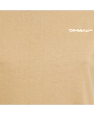 Women's Brown Logo Embroidered Cotton T-Shirt