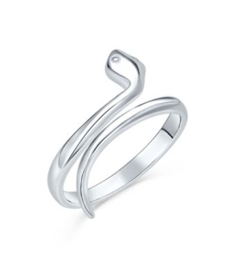 Delicate Snake Wrap 1MM Stackable Knuckle Midi Band Ring Gold Plated Sterling Silver