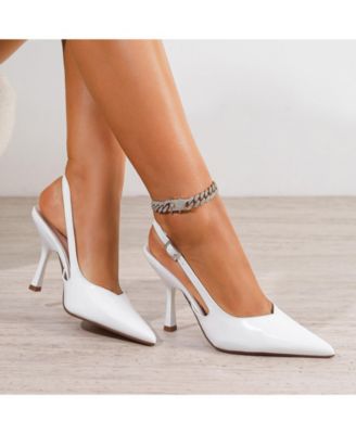 Women's  Carmel Patent Slingback Heels