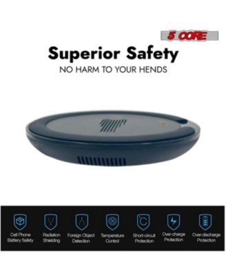 Wireless Charging Stand 2 Pieces 10W Fast Wireless Charger Station with Sleep-Friendly Light