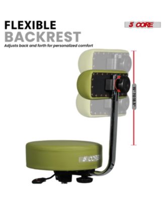 Drum Throne w Backrest 4" Padded Stool Airlift Adjustable 25.5" Drummer Chair 441Lb Capacity