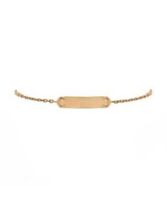 Pre-Owned Cartier C Logo Plaque Chain Bracelet - Macy's