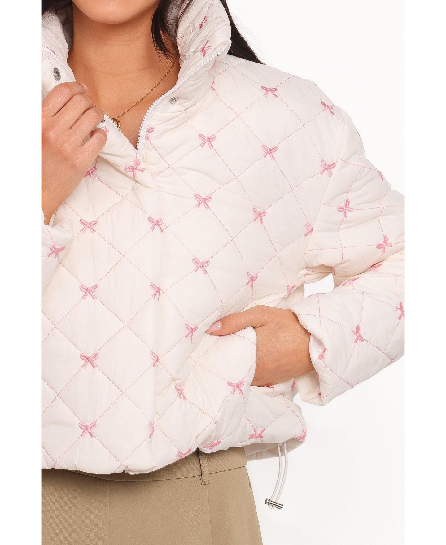 Женская куртка Petal and Pup Adi Quilted, цвет: Розовый — фото 2