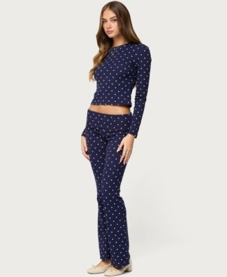 Women's Daliya Polka Dot Long Sleeve Top