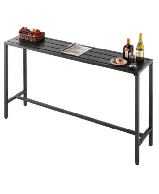 Outdoor Bar Table with Waterproof Surface for Patio Dining