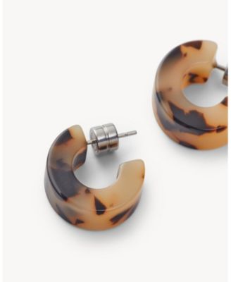 Muse Hoops in Blonde Tortoise