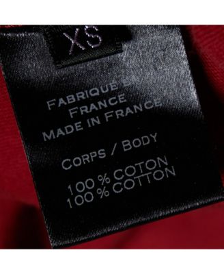 Men's Red Logo Print Cotton Crew Neck T-Shirt